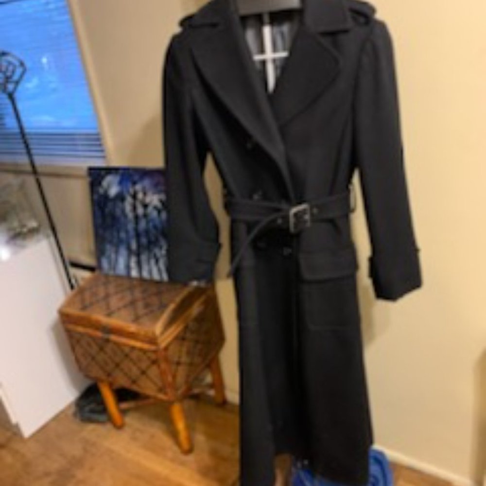 BCBG Max Azaria Military Maxi Coat